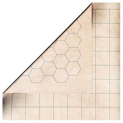 CHESSEX - Battlemat reversible (carré - héxagone) - 60 cm x 66 cm