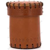 QWORKSHOP - Dice Cups - Brown Runic