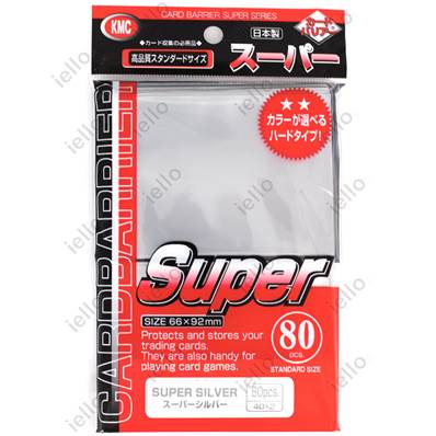 KMC - Standard - SUPER 'Silver' Sleeves (x80)