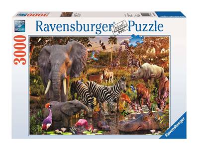 RAVENSBURGER - Puzzle - 3000p : Animaux du Continent Africain