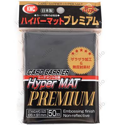 KMC - Standard - HYPER MAT PREMIUM 'Black' Sleeves (x50)