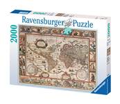 RAVENSBURGER - Puzzle - 2000p : Mappemonde 1650