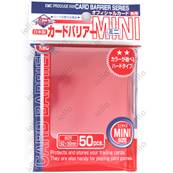 KMC - Mini - SUPER 'Metallic Red' Sleeves (x50)