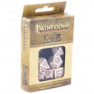 QWORKSHOP - Pathfinder Dice Set - Return of The Runelords (x7) NEW