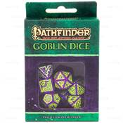 QWORKSHOP - Pathfinder Dice Set - Goblin Purple & Green (x7)