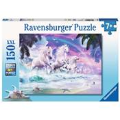 RAVENSBURGER - Puzzle - 150p XXL : Licornes sur la Plage