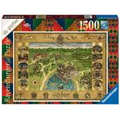RAVENSBURGER - Puzzle -1500p : La Carte de Poudlard / Harry Potter