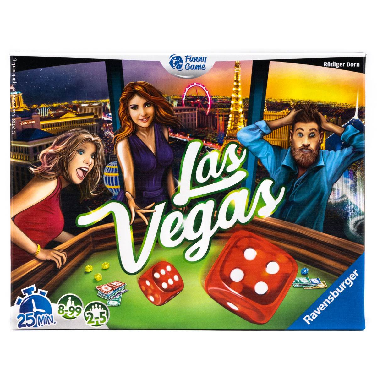 Ravensburger 26943 Las Vegas Royale Versión en Español Edad recomendada 8+ Strategy Game 2-5 Jugadores 