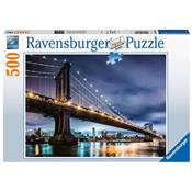 RAVENSBURGER - Puzzle - 500p : New York Ville Qui ne Dort Jamais