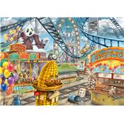 RAVENSBURGER - Escape Puzzle Kids : Le parc d'attractions