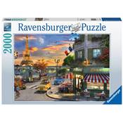 RAVENSBURGER - Puzzle - 2000p : Une Soirée Romantique à Paris