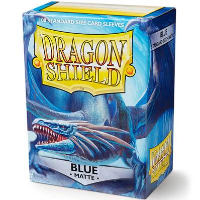 Dragon Shield - Standard Sleeves - Matte Blue (x100)