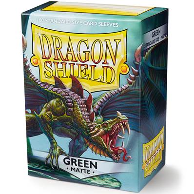 Dragon Shield - Standard Sleeves - Matte Green (x100) * (OP)