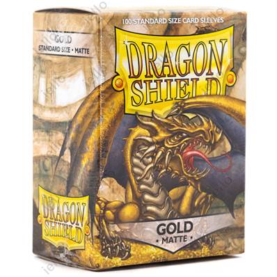 Dragon Shield - Standard Sleeves - Matte Gold (x100)