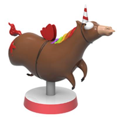 IELLO - Unicorn Fever - Figurine Collection Francky (Rouge) 