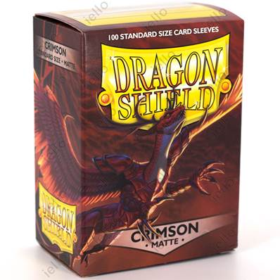 Dragon Shield - Standard Sleeves - Matte Crimson (x100)