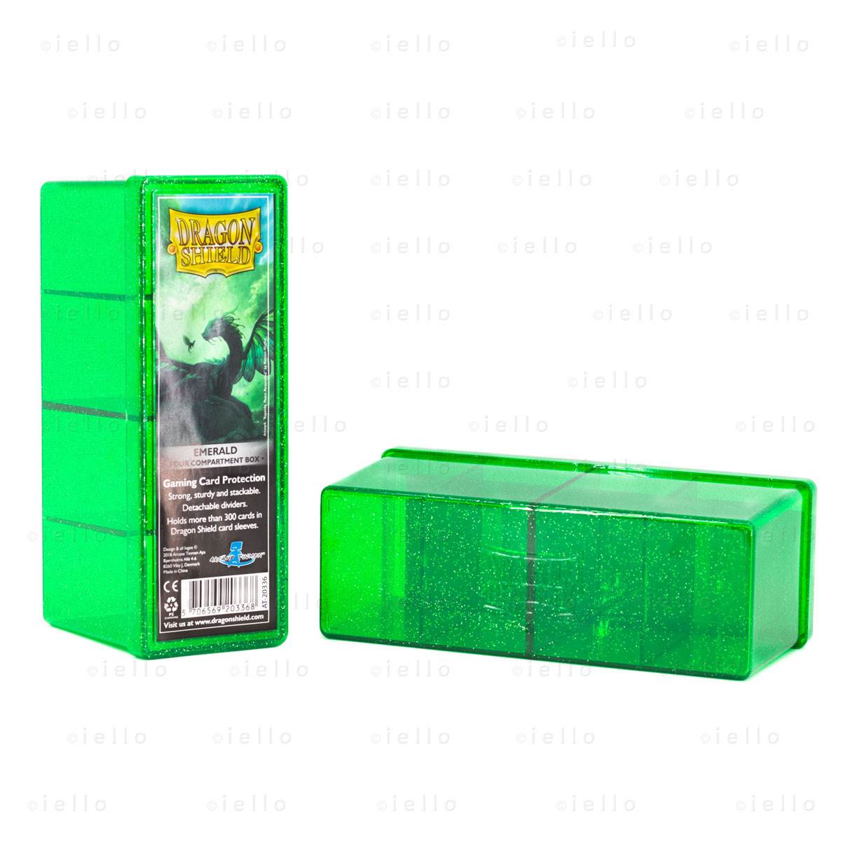 Dragon Shield Four Compartment Box Emerald